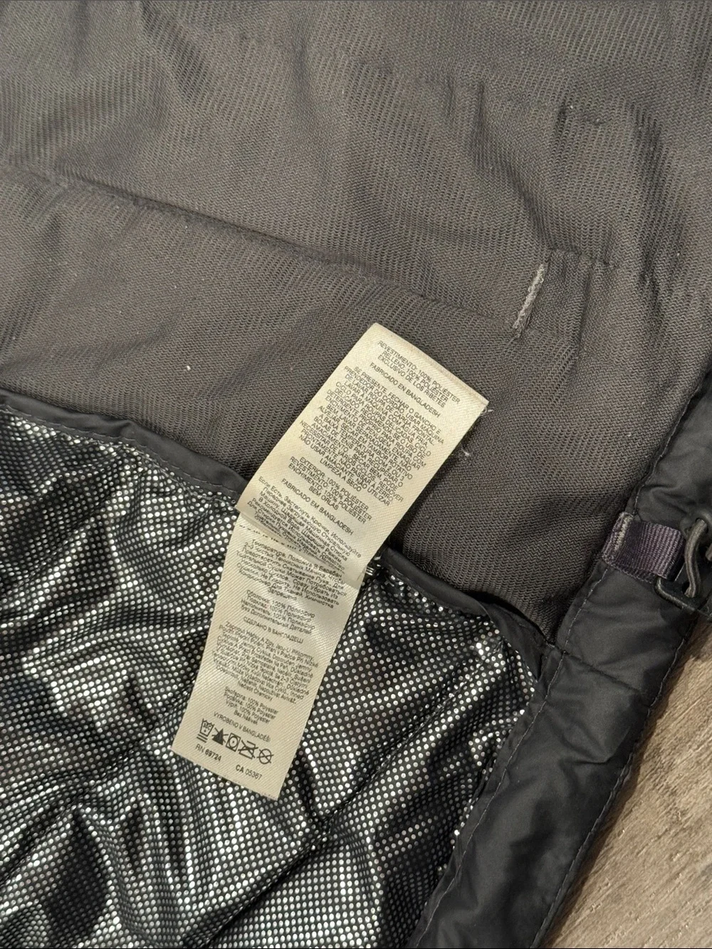 Columbia Omni-Heat Hooded Puffer Jacket Men's Size Medium Black Gray Full Zip